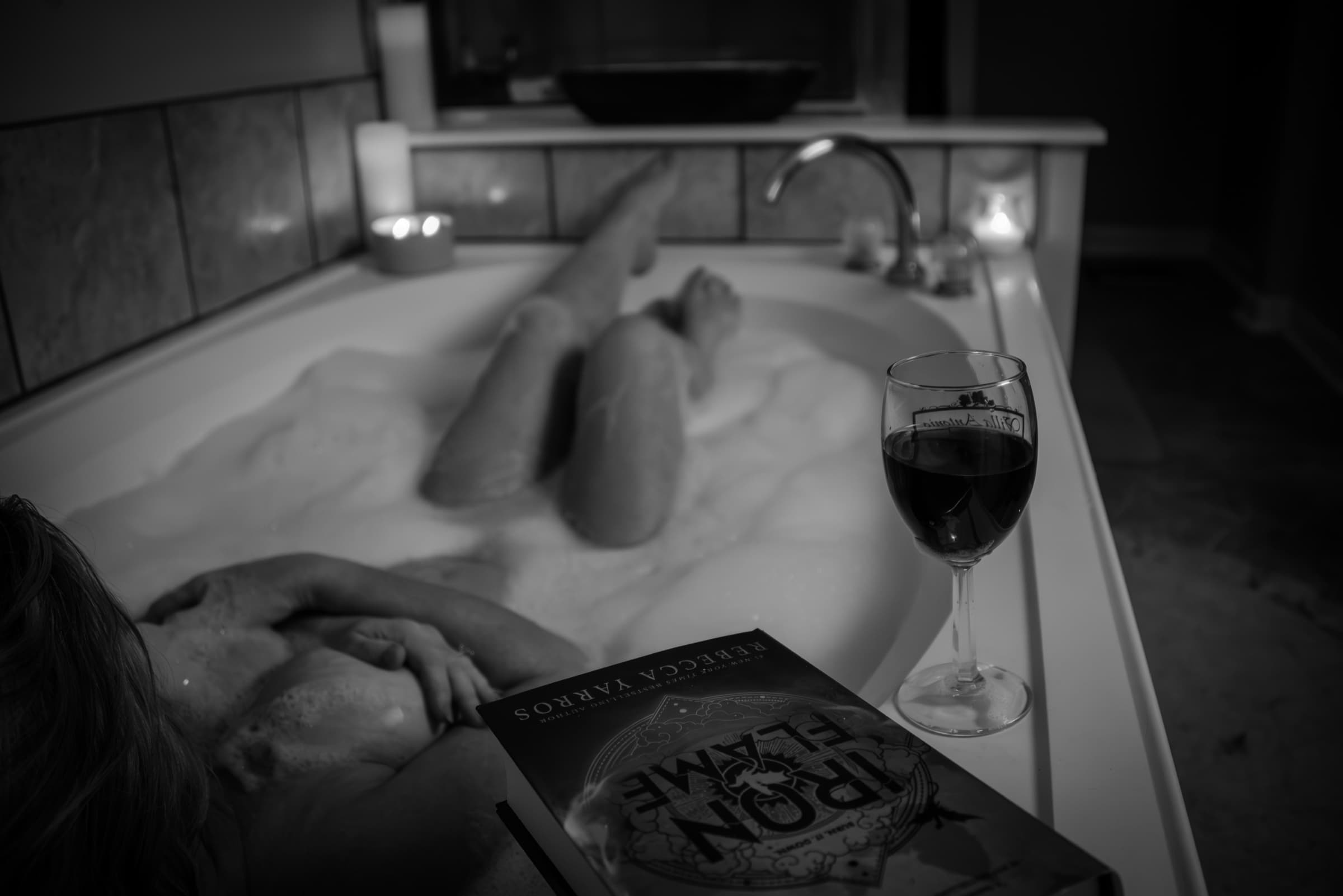 Moody boudoir photography