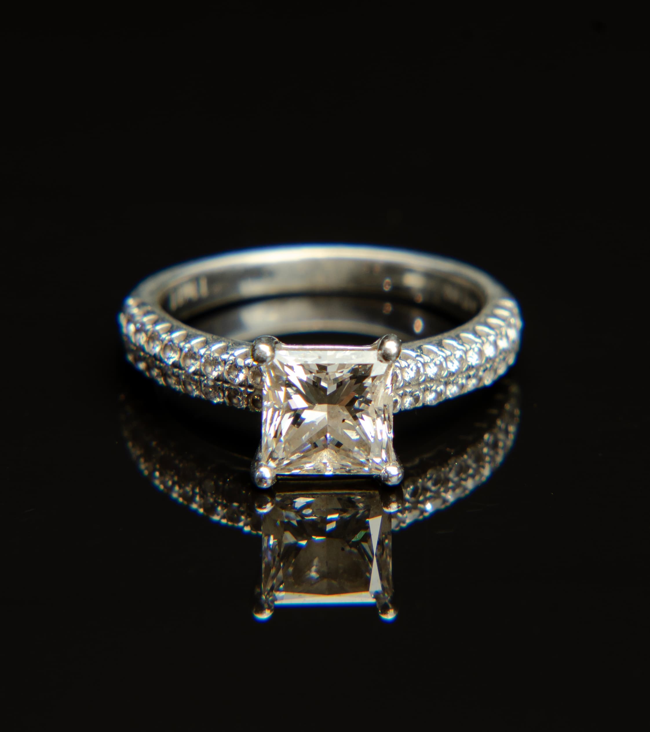 Engagement ring detail